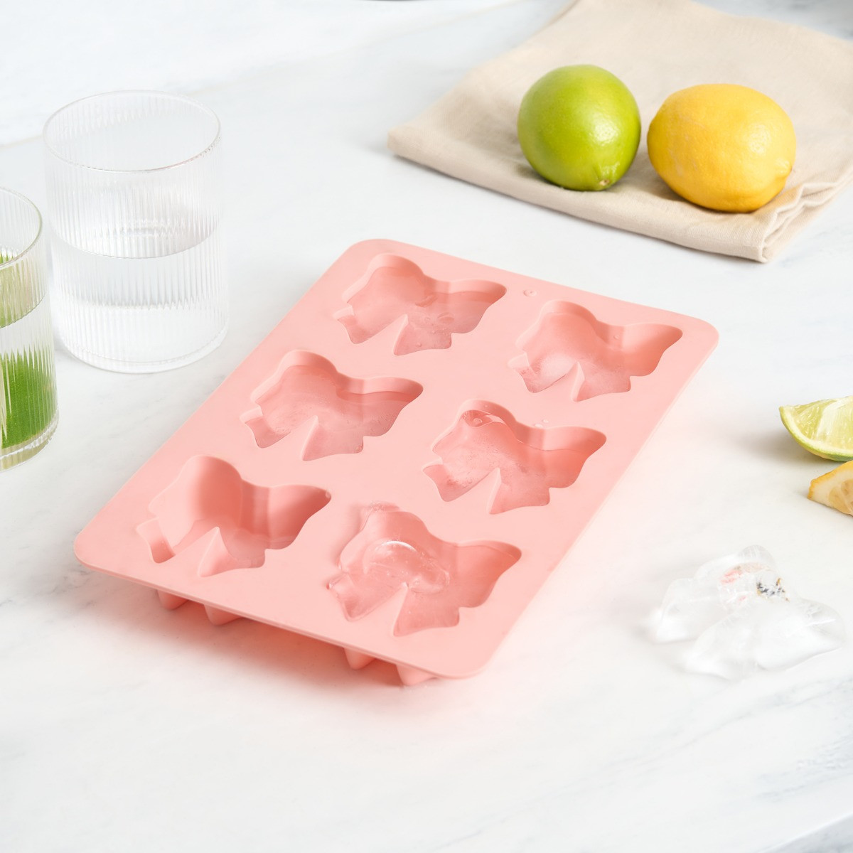 OHS Bow Ice Cube Tray - Pink>