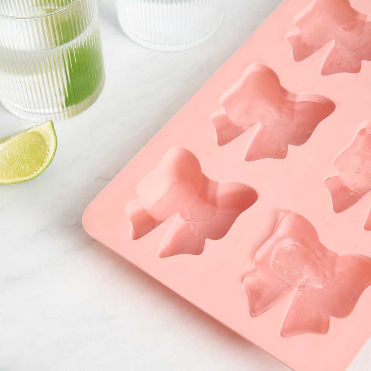 OHS Bow Ice Cube Tray - Pink>