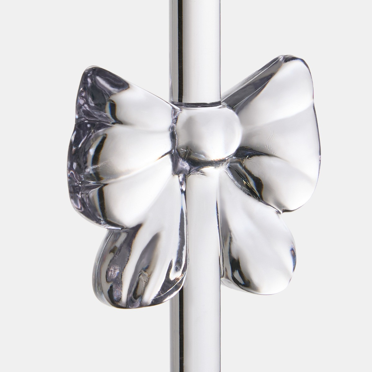 OHS Plastic Bow Wine Glasses, Clear - 2 Pack>