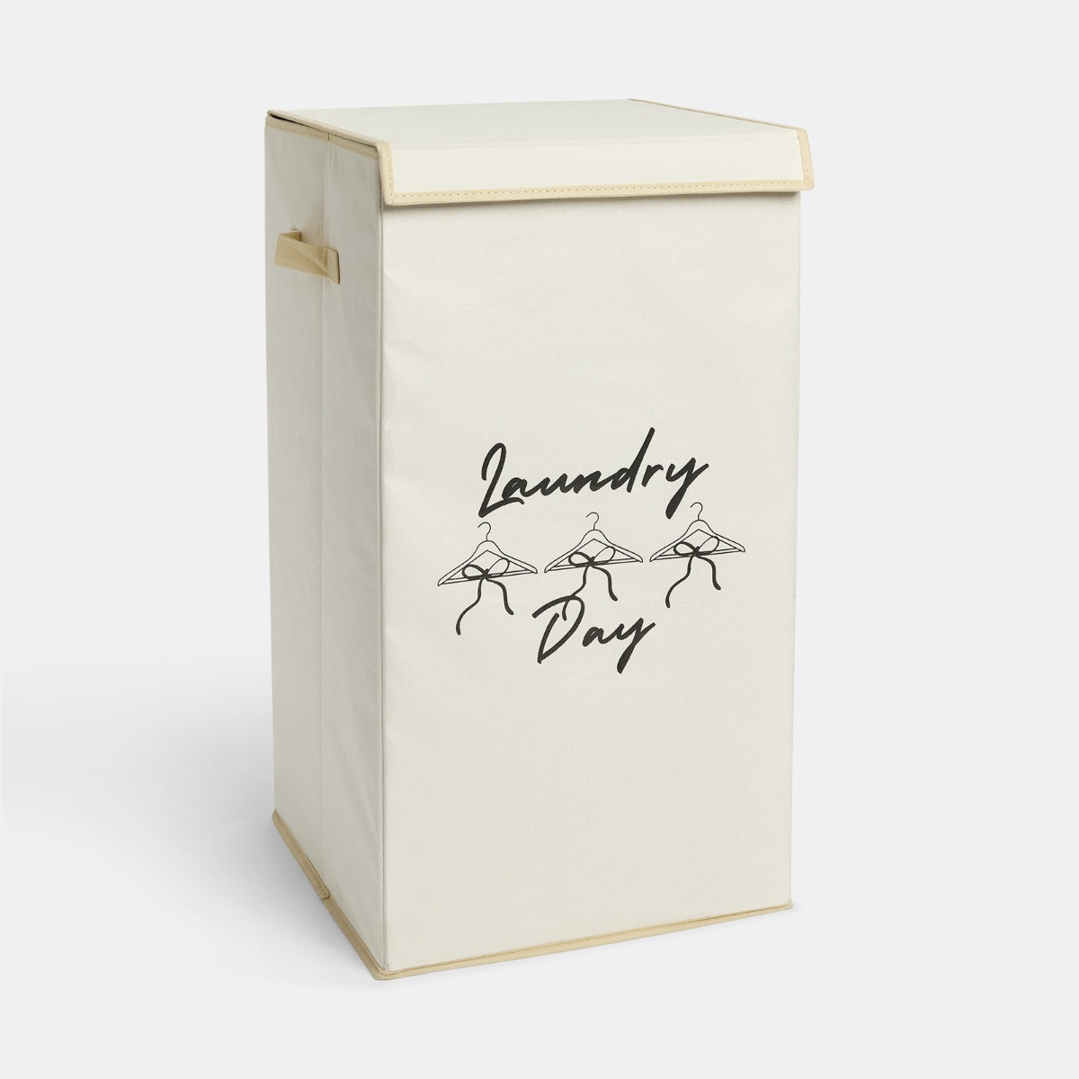 OHS Bow Slogan Laundry Hamper - Natural>