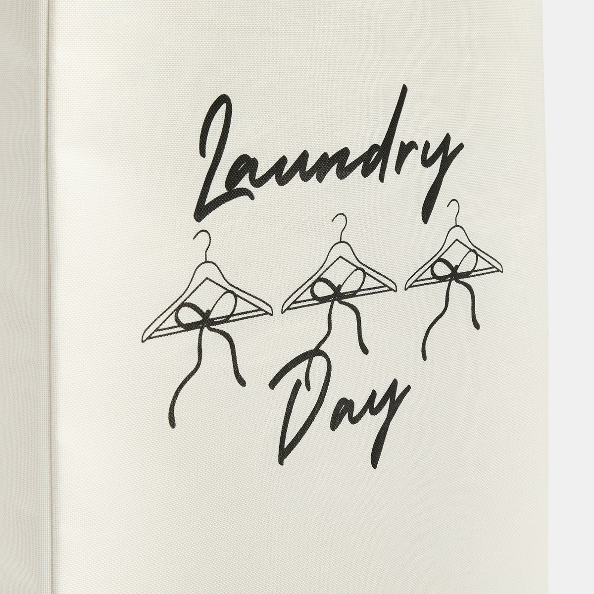 OHS Bow Slogan Laundry Hamper - Natural>