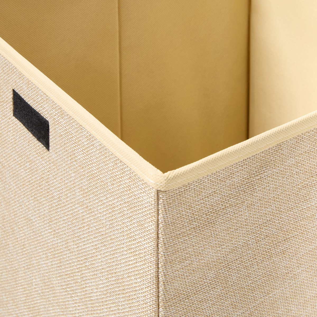 OHS Faux Linen Look Collapsible Laundry Hamper - Natural>