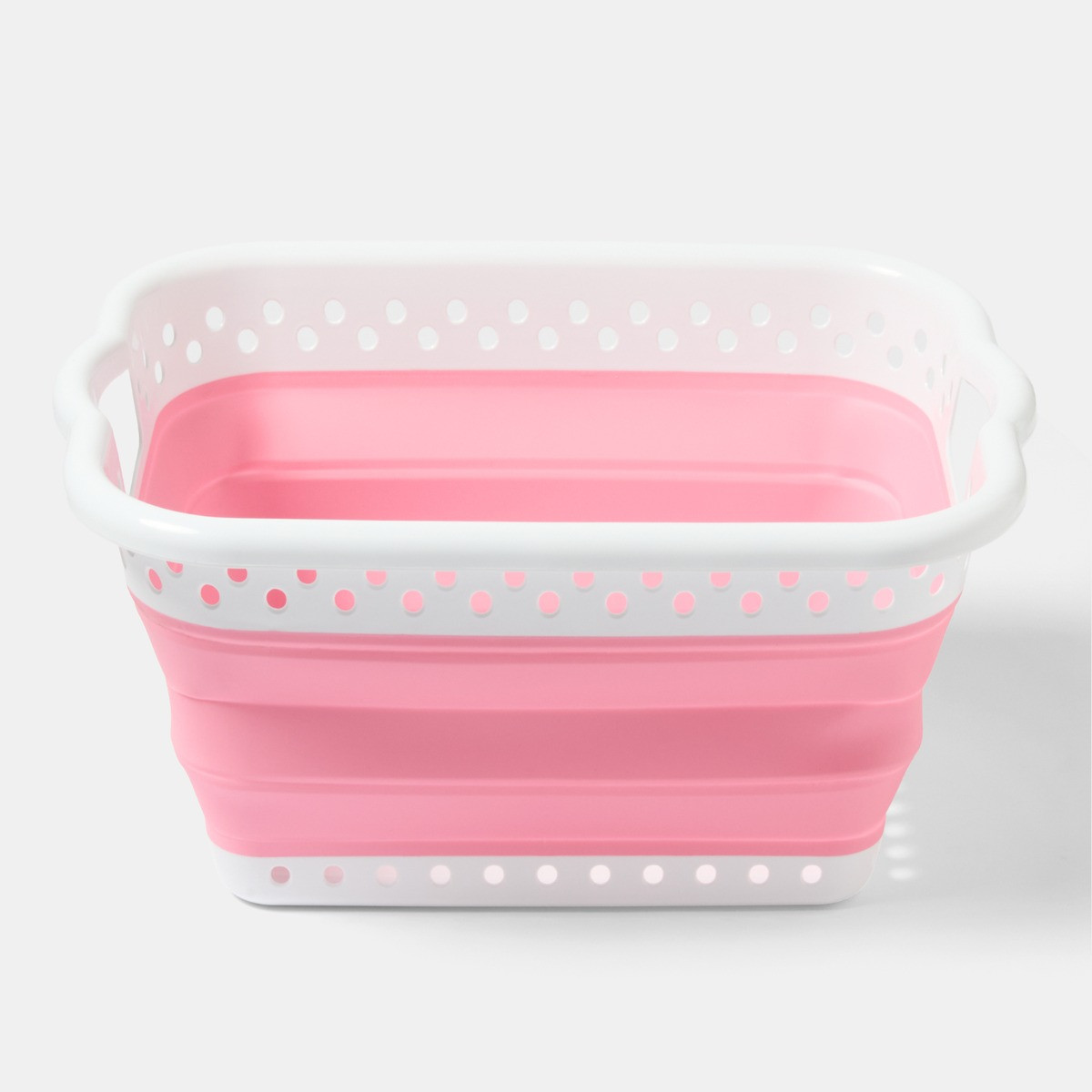 OHS Collapsible Laundry Basket - Pink>