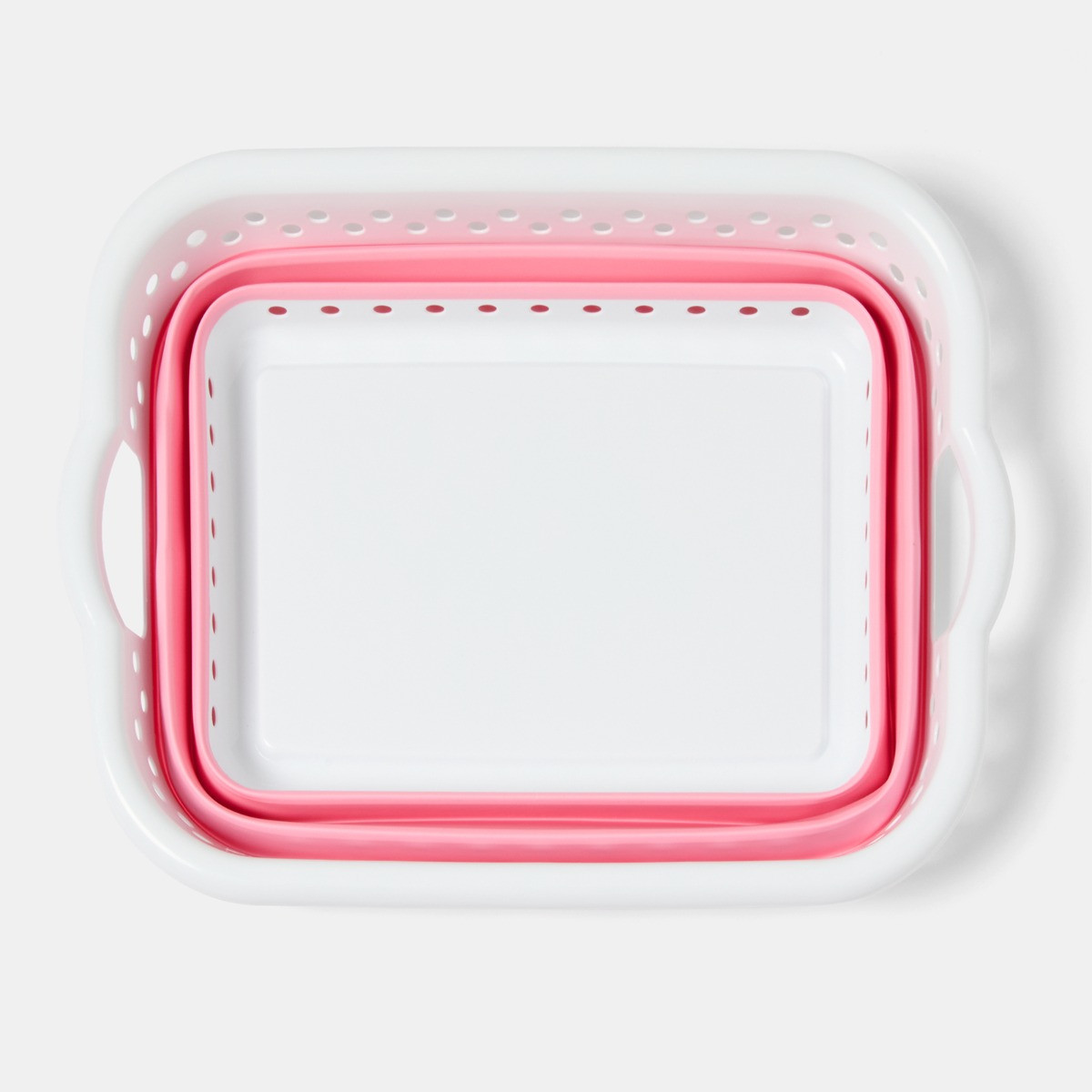 OHS Collapsible Laundry Basket - Pink>