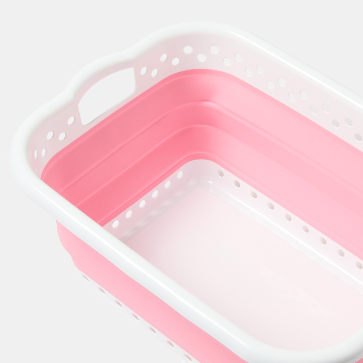 OHS Collapsible Laundry Basket - Pink>