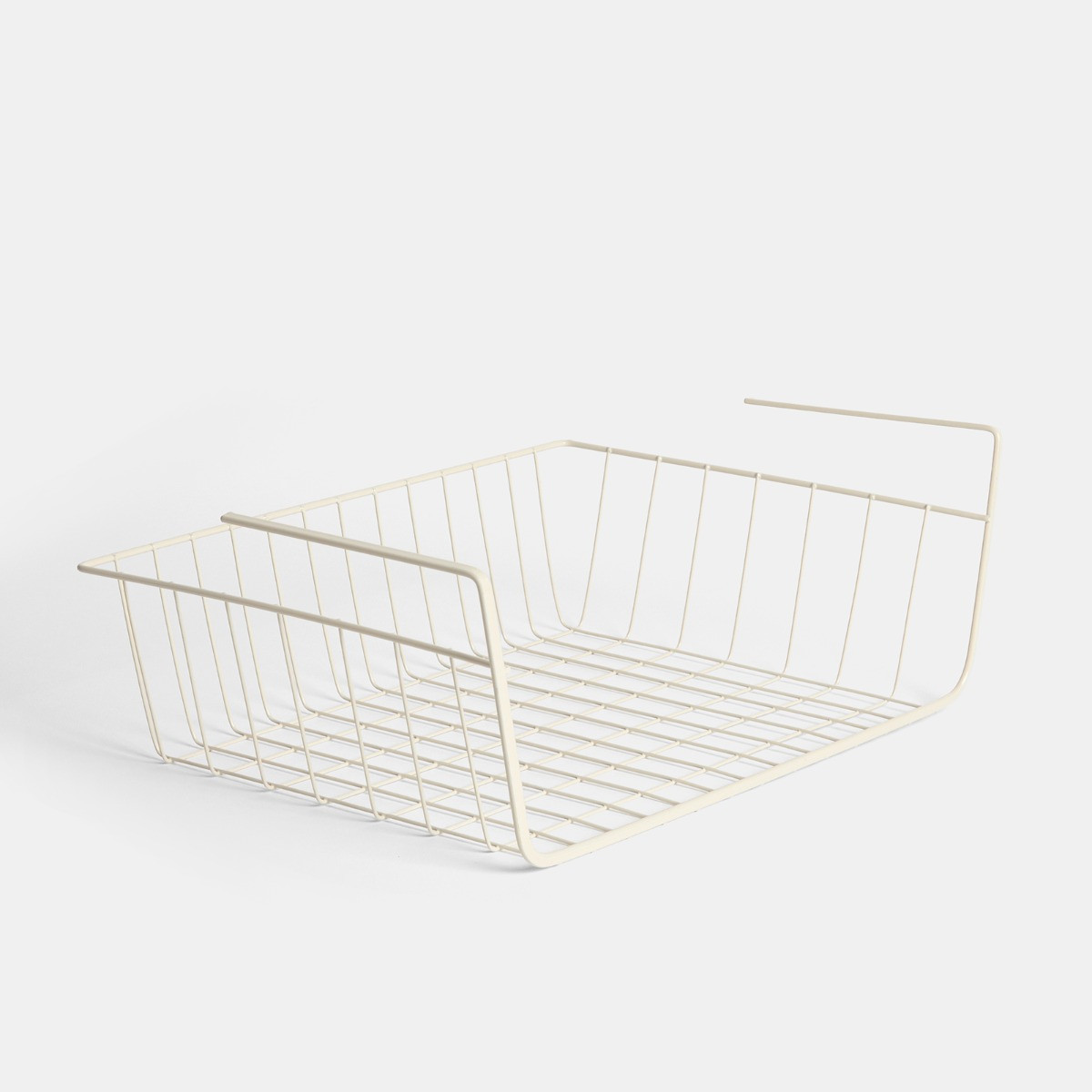 OHS Metal Wire Under Shelf Basket - Cream>