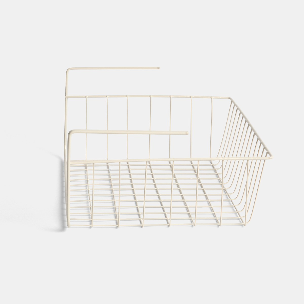 OHS Metal Wire Under Shelf Basket - Cream>