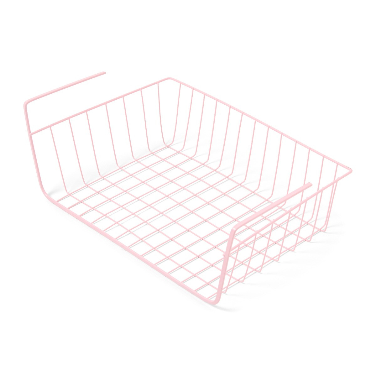 OHS Metal Wire Under Shelf Basket - Pink>
