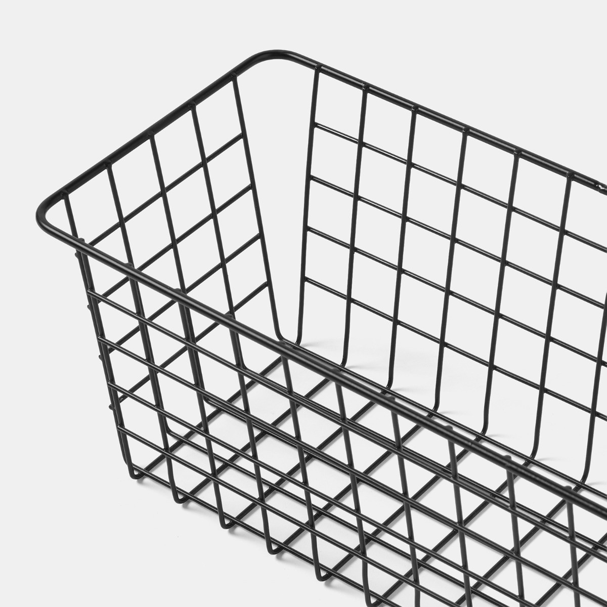 OHS Multipurpose Metal Wire Under Sink Basket, Black - 2 Pack>