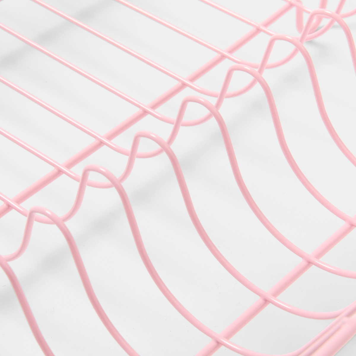 OHS Wire Dish Drainer Rack - Pink>