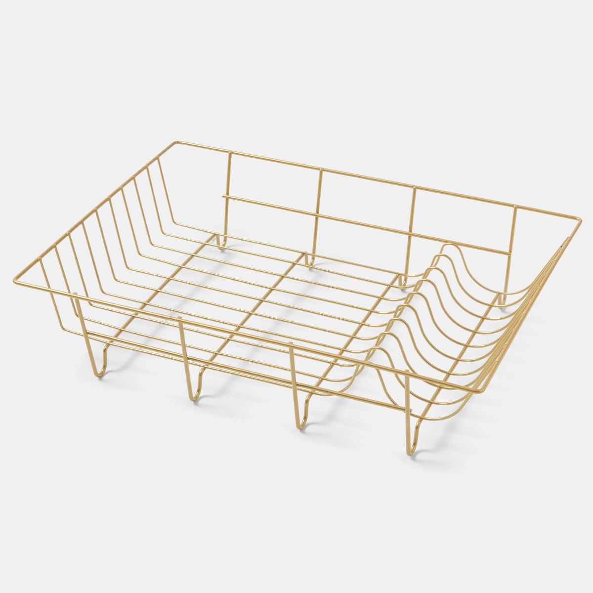 OHS Wire Dish Drainer Rack - Gold>