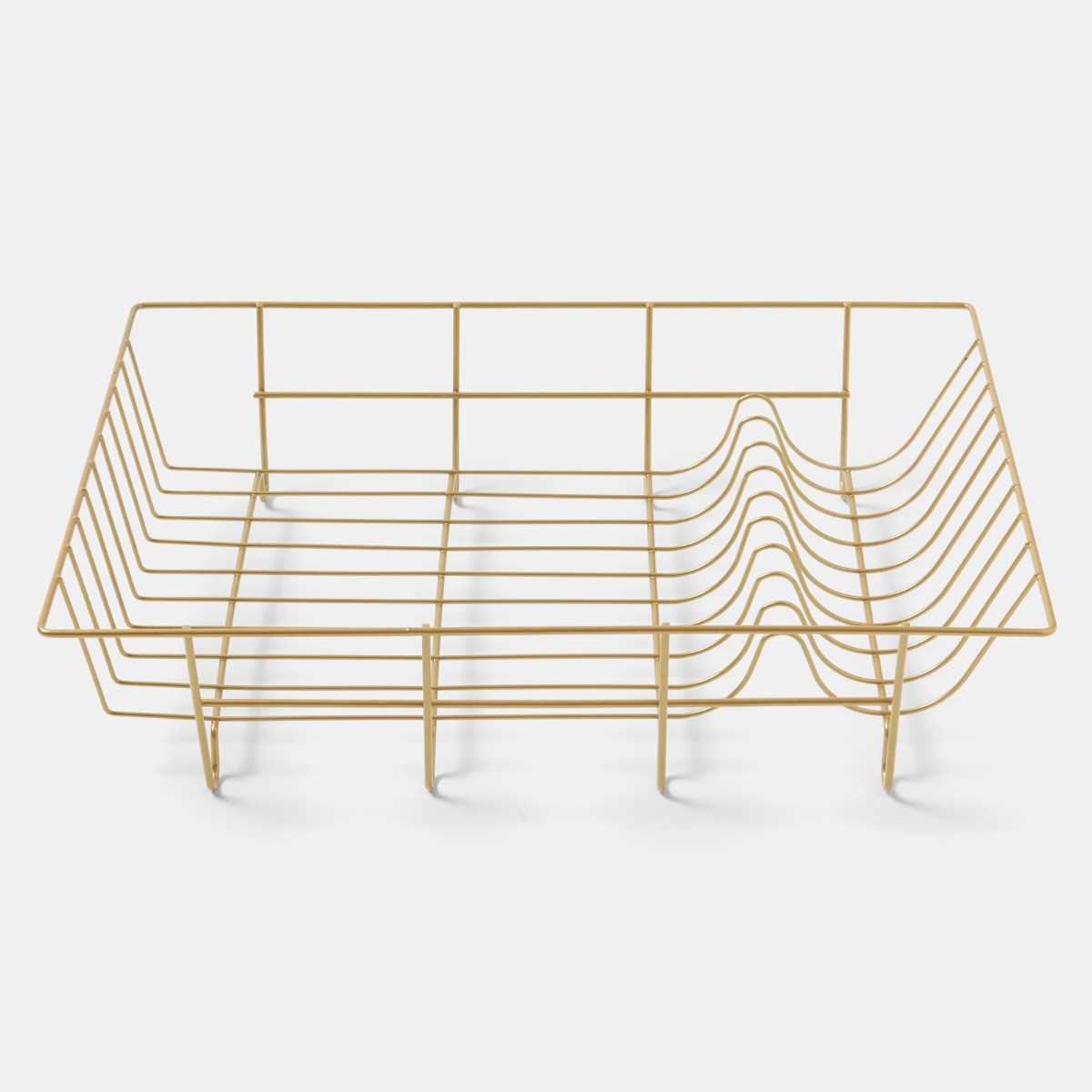 OHS Wire Dish Drainer Rack - Gold>