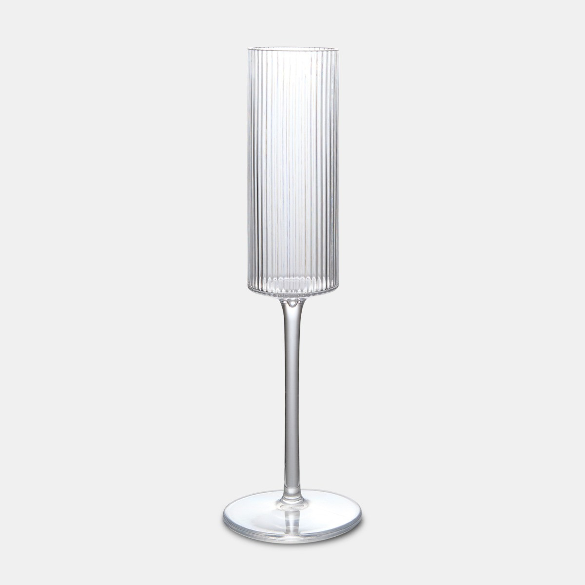 OHS Plastic Champagne Glasses, Clear - 4 Pack>