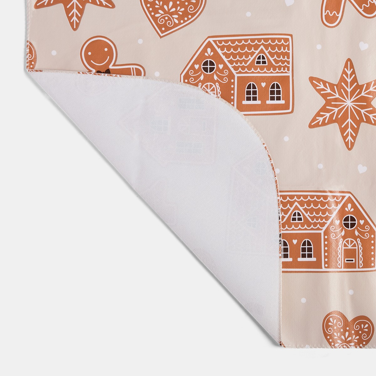 OHS Gingerbread Print Table Cloth - Natural>