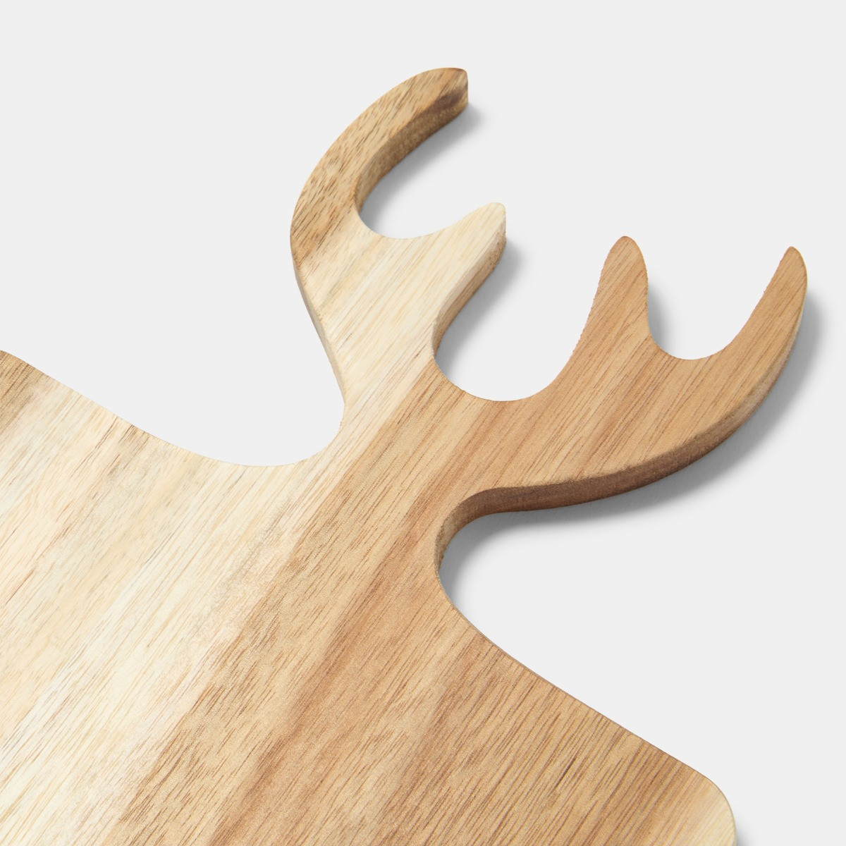 OHS Reindeer Wooden Serving Board, Natural - 2 Pack>