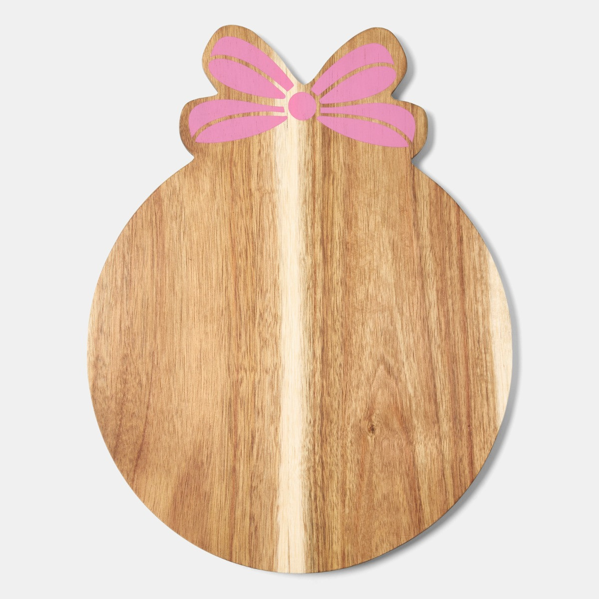 OHS Bow Wooden Serving Board - Natural/Pink>