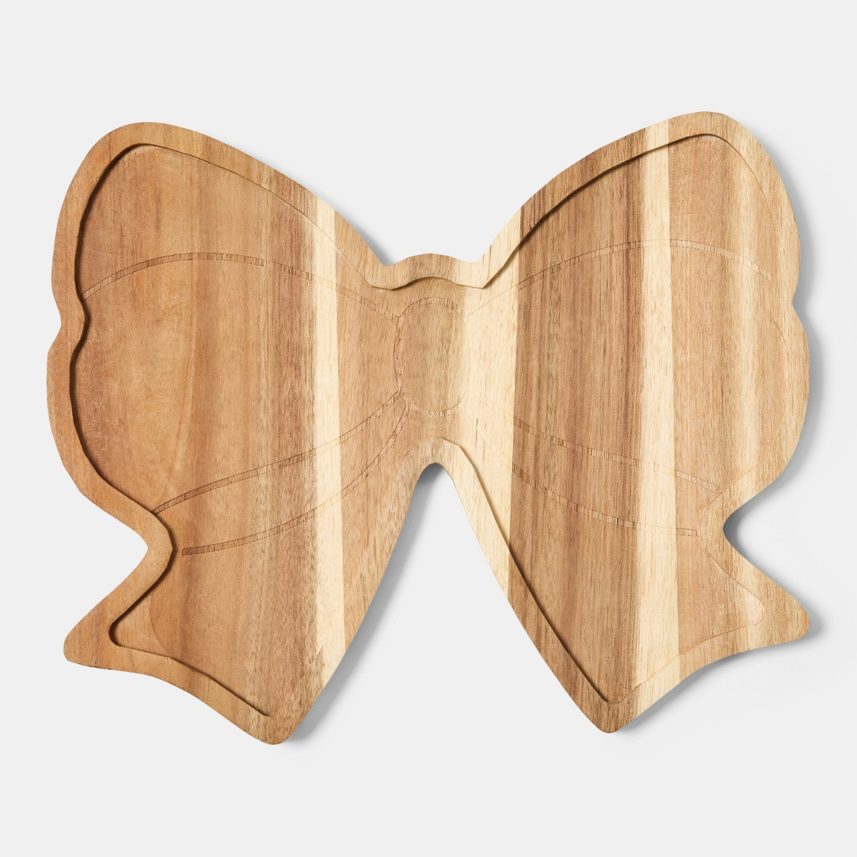 OHS Bow Shaped Wooden Serving Board - Natural>