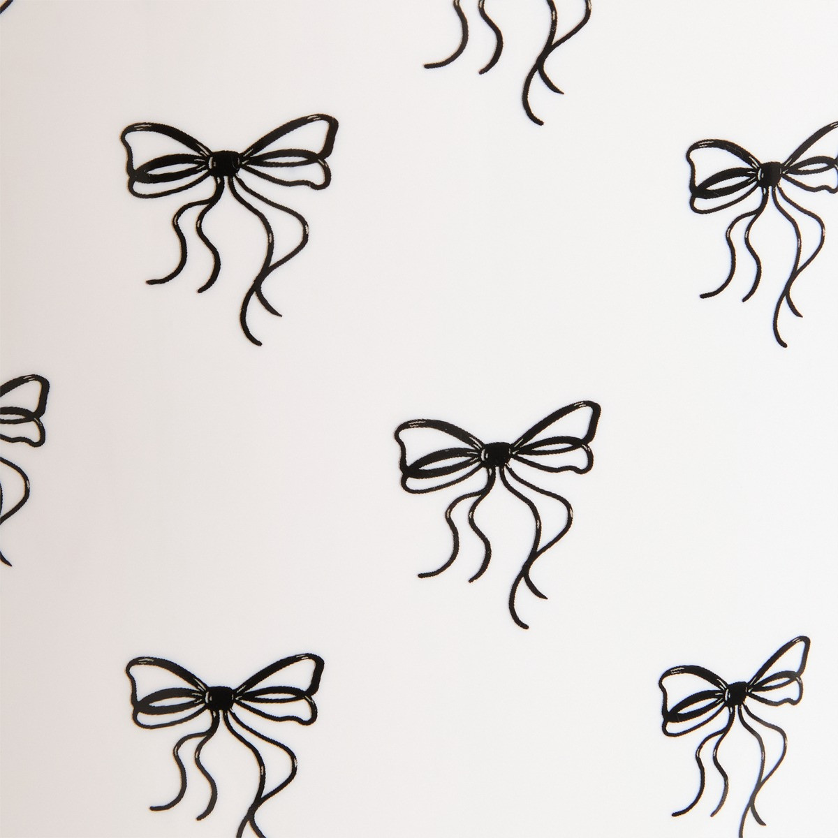 OHS Bow Print Essentials Waste Bin - Monochrome>