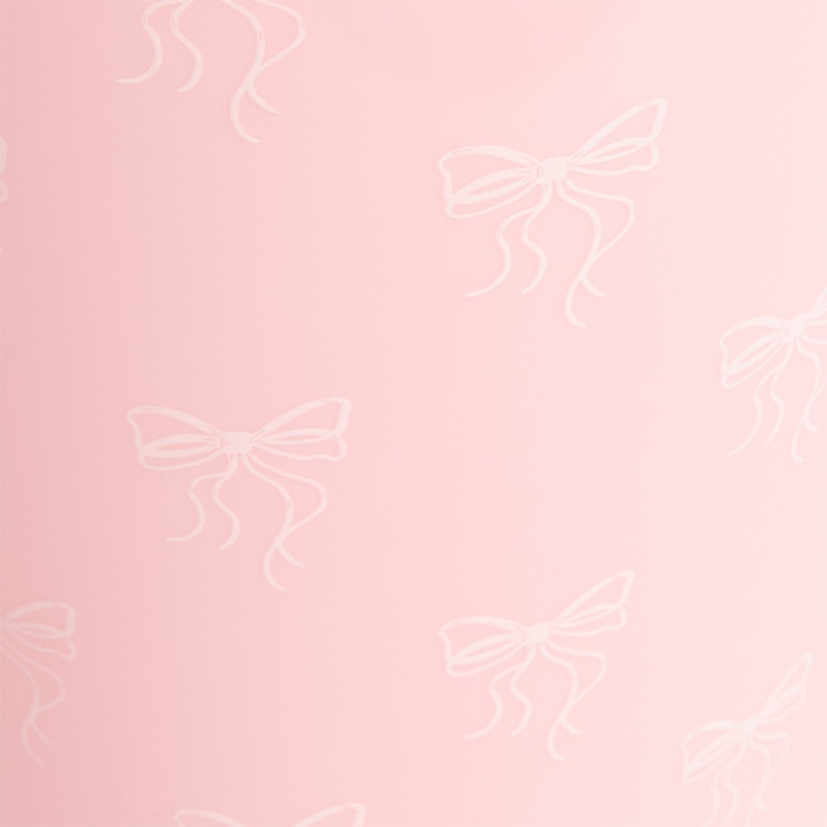 OHS Bow Print Essentials Waste Bin - Pink>
