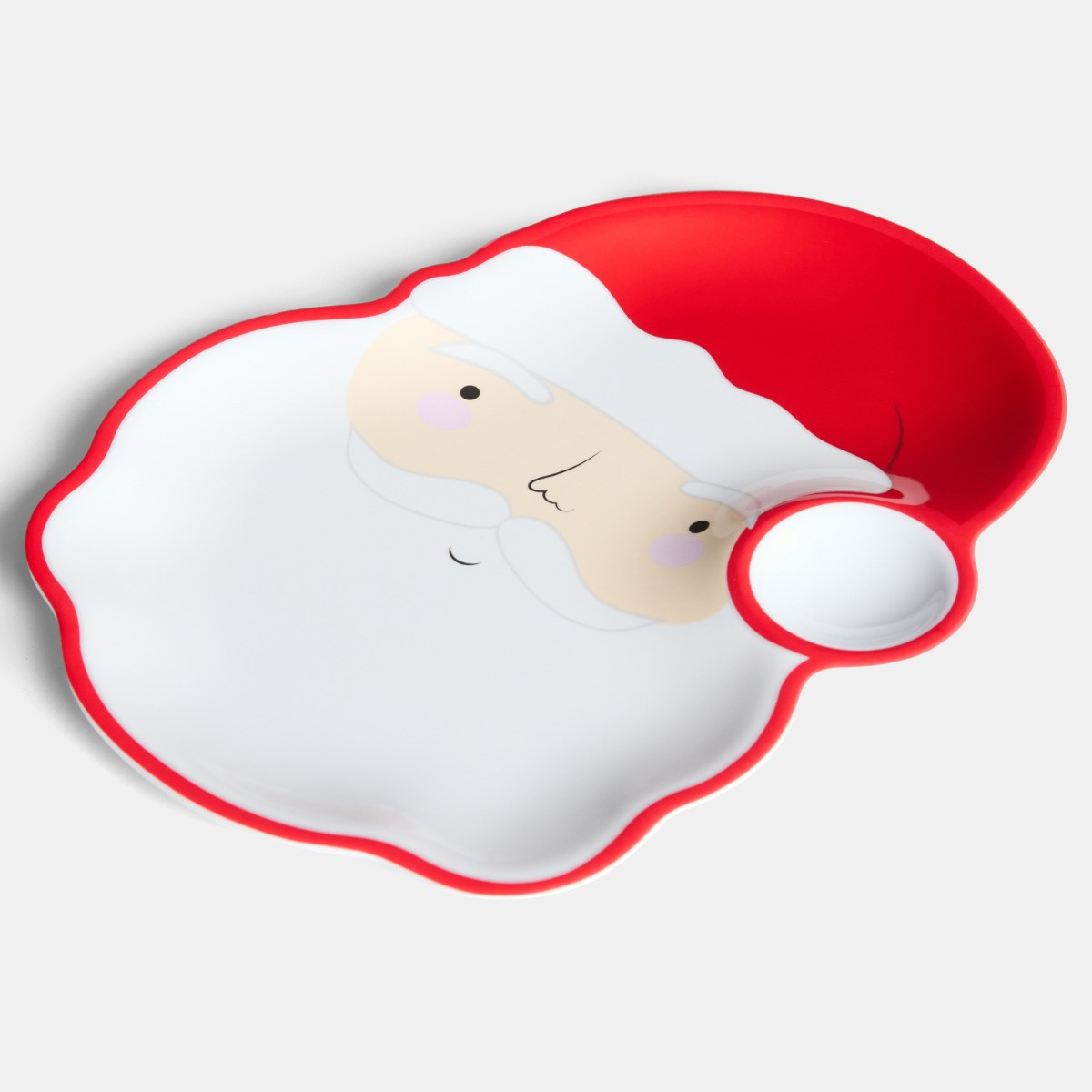 OHS 2 Pack Santa Dip Plate - Red/White>