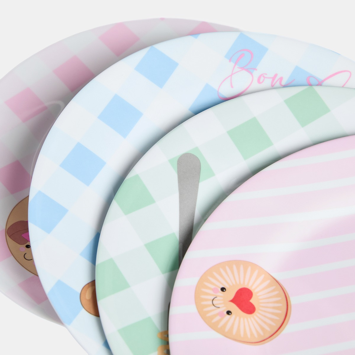 OHS 4 Pack Sweetie Pies Plates - Multi>
