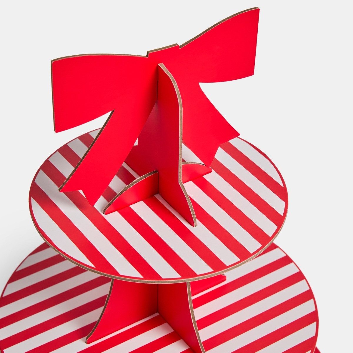 OHS Bow Paper Party Set, Red/White - 41pcs>