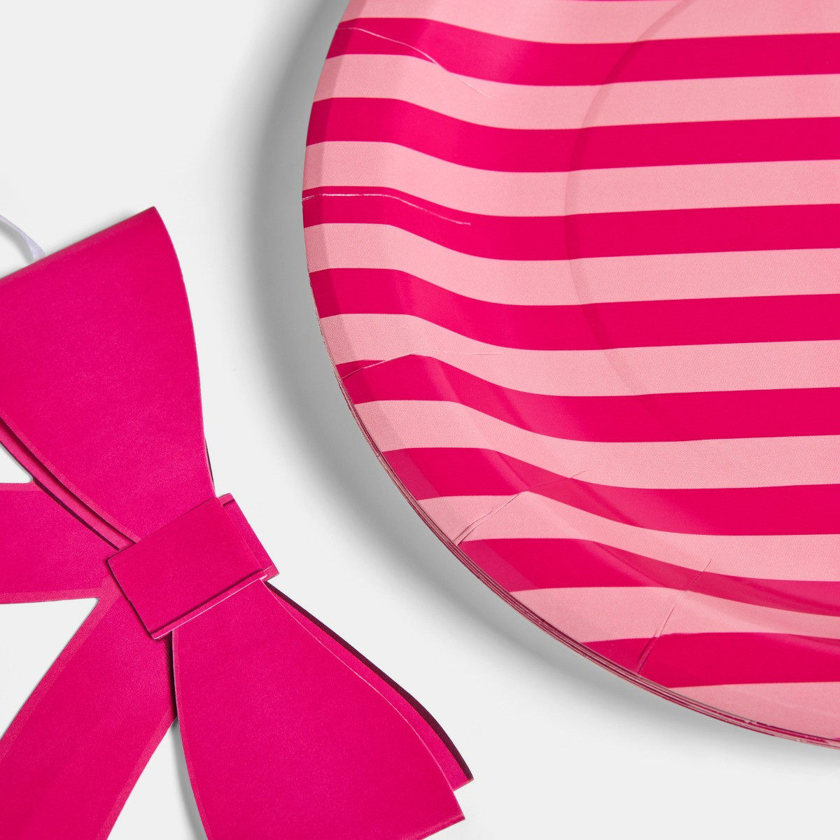 OHS Bow Paper Party Set, Hot Pink/Pink - 41pcs>