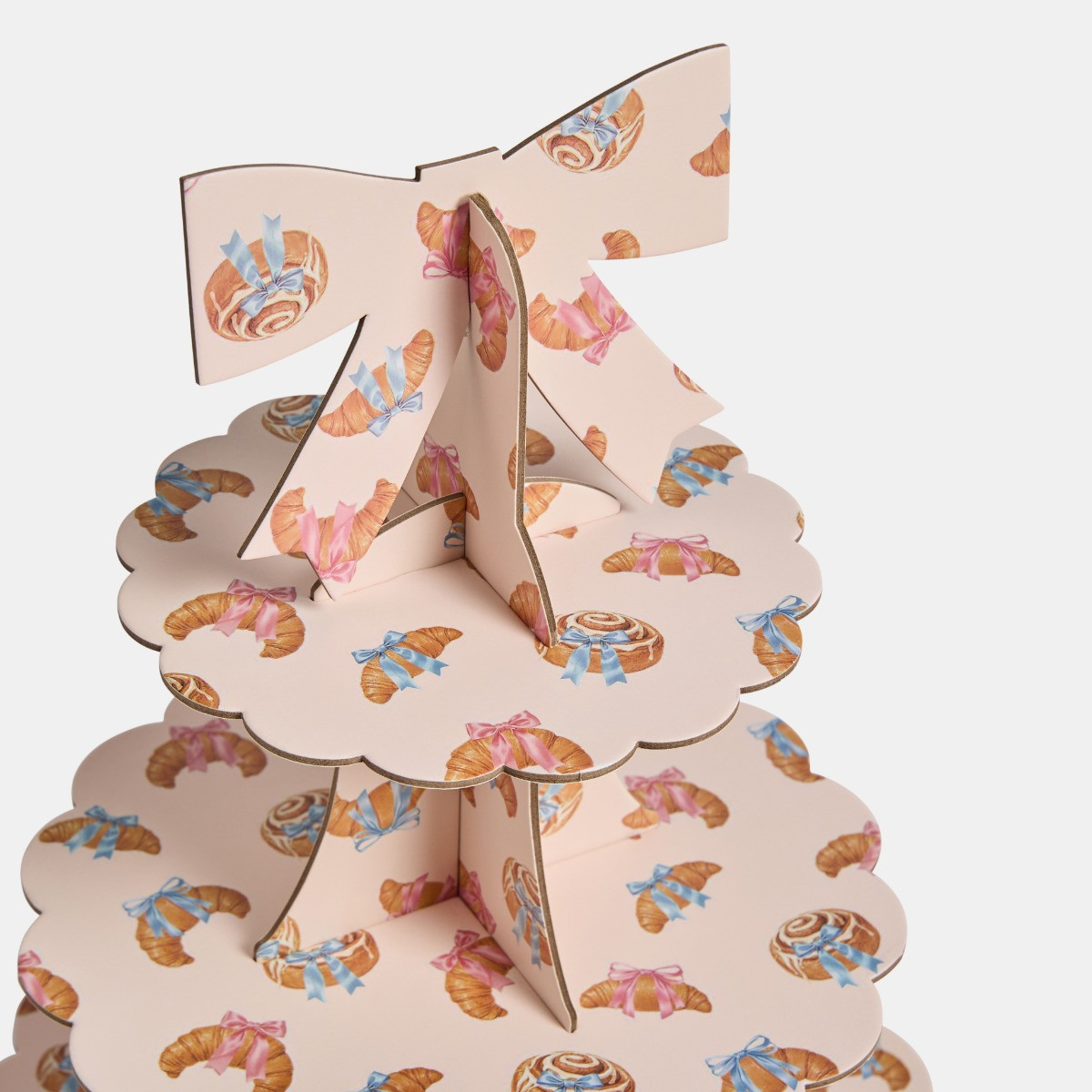 OHS Croissant Bow Paper Party Set, Brown - 41pcs>