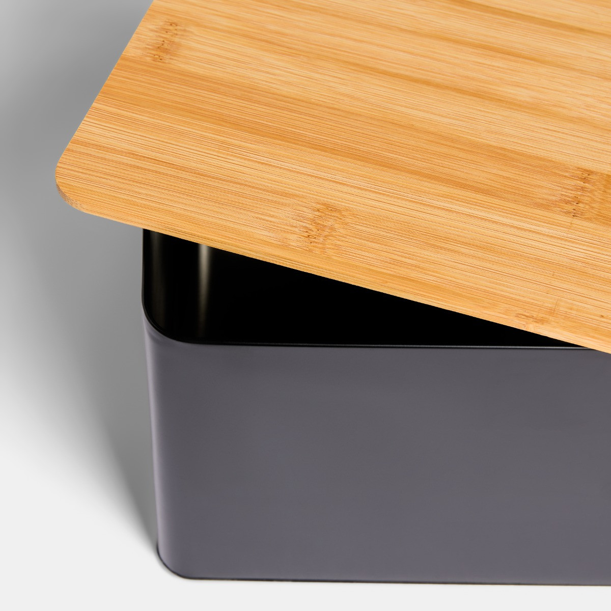 OHS Bread Bin and Canister Set - Black>