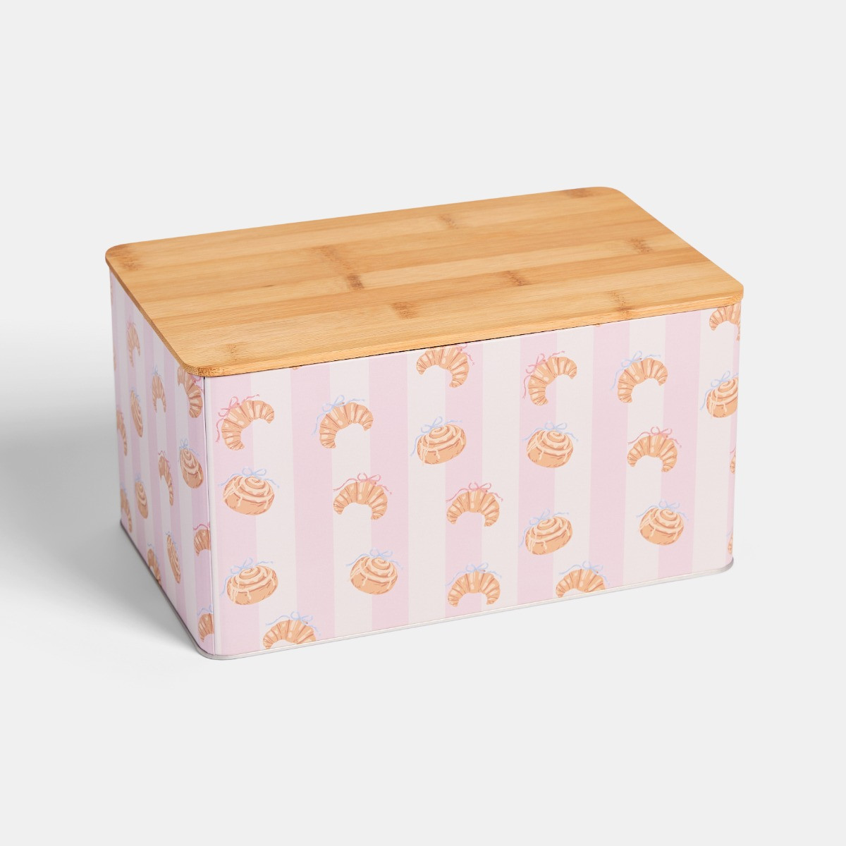 OHS Croissant Bread Bin and Canister Set - Pink>
