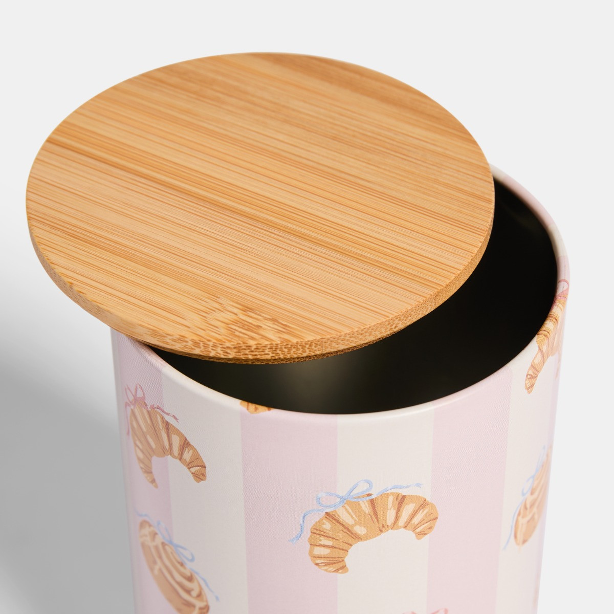 OHS Croissant Bread Bin and Canister Set - Pink>