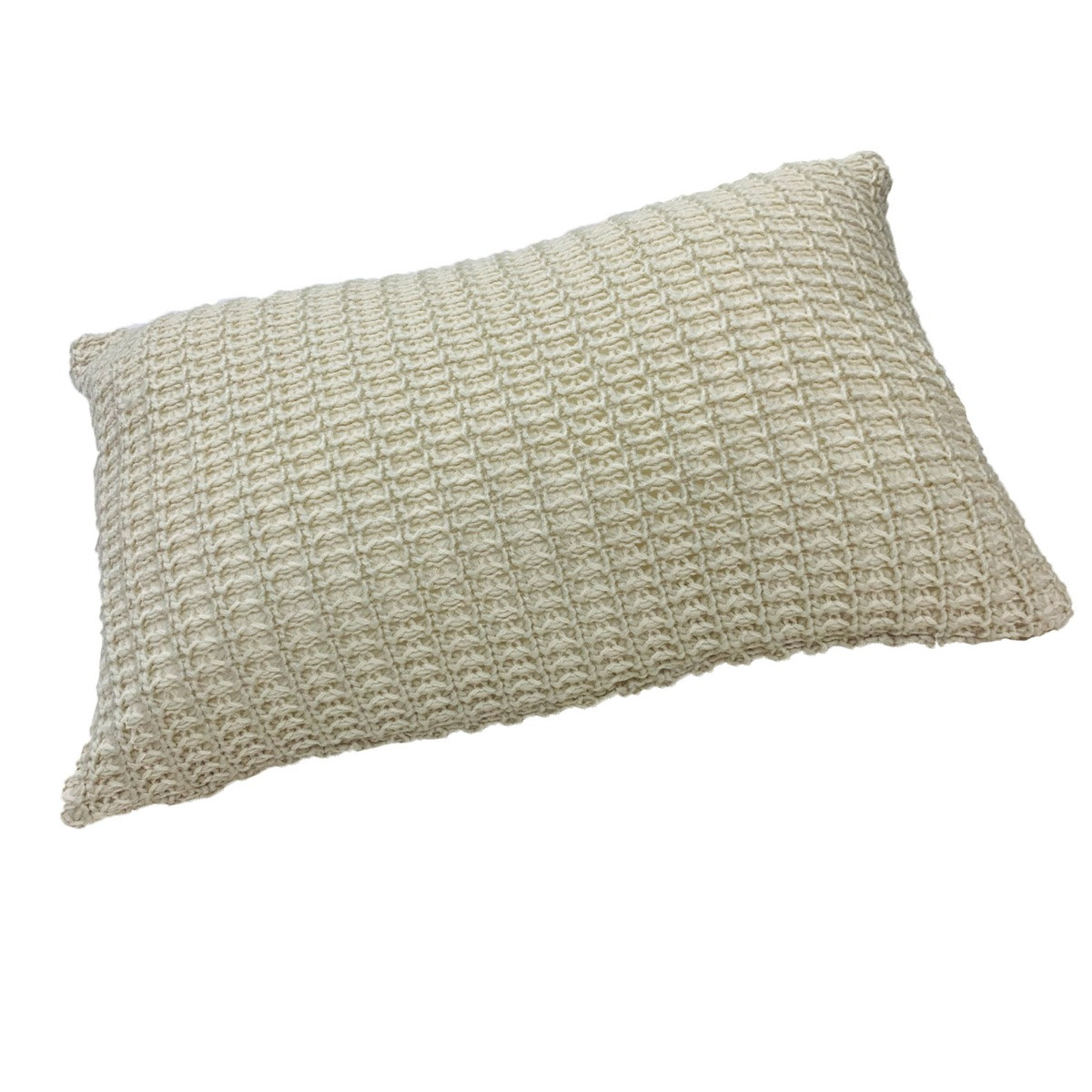 Dreamscene Soft Knitted Cushion Cover 30x45cm Unfilled - Biscuit>