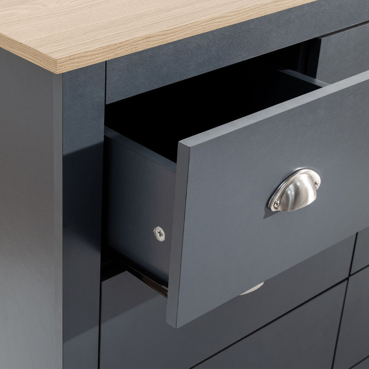 Lancaster Merchants Chest of Drawers - Slate Blue>