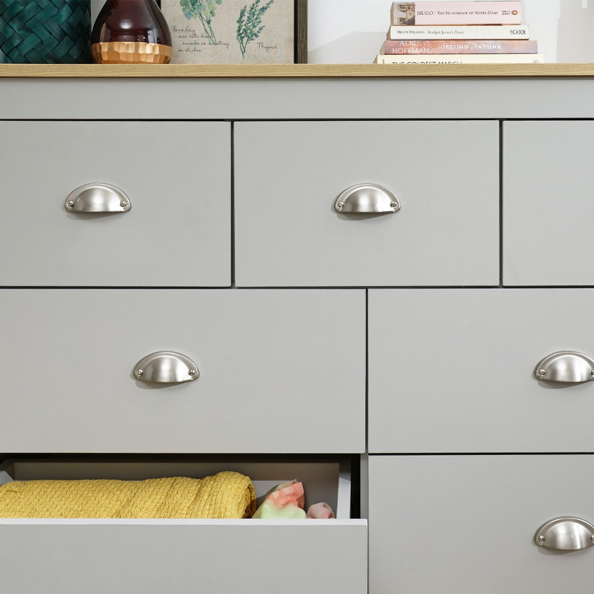 Lancaster Merchants Chest of Drawers Grey