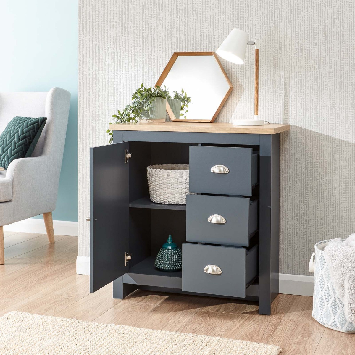 Lancaster Multi Sideboard Unit - Slate Blue>