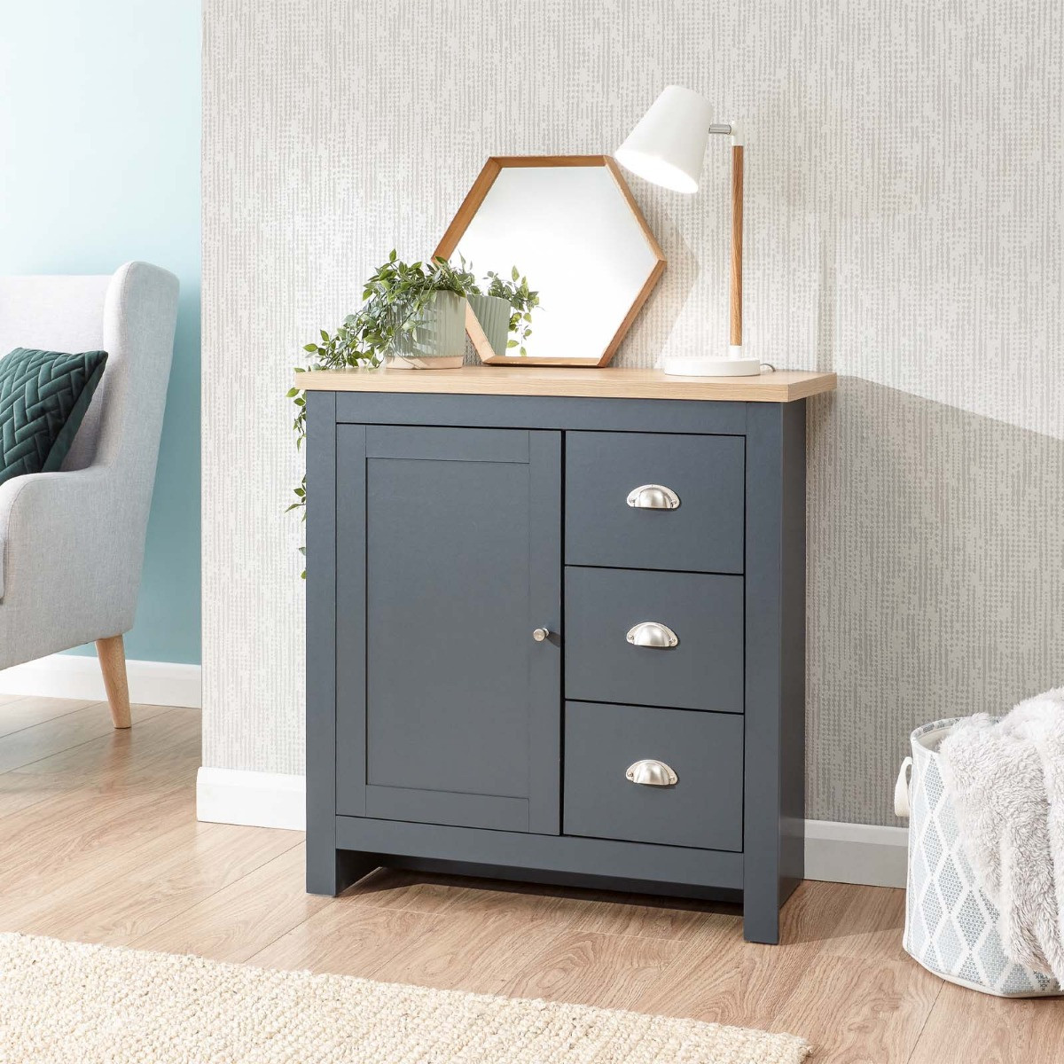 Lancaster Multi Sideboard Unit - Slate Blue>