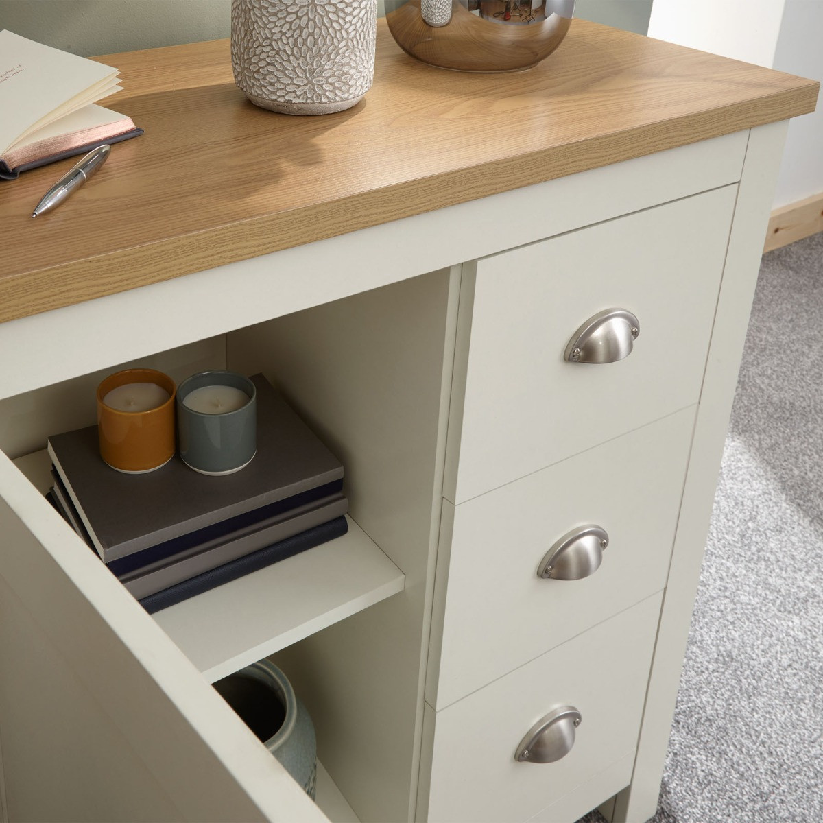 Lancaster Multi Sideboard Unit - Cream>