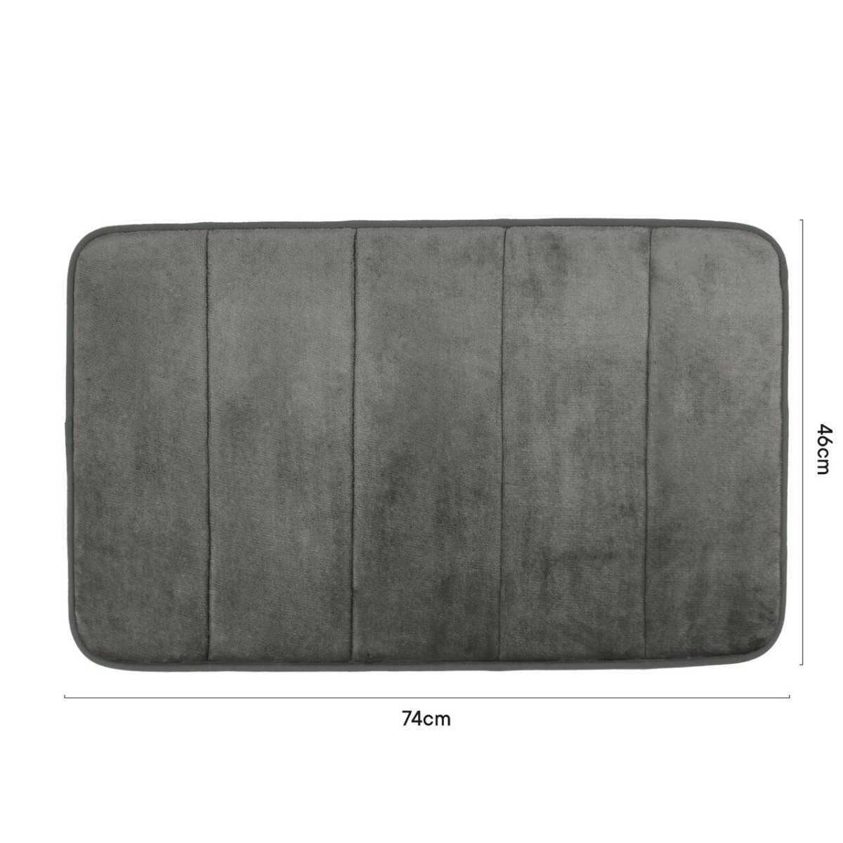 OHS Memory Foam Bath Mat Charcoal