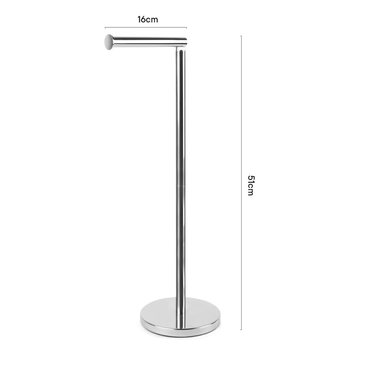 OHS Toilet Roll Free Stand Holder - Metal>