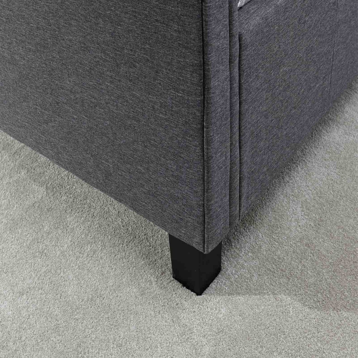Layla Ottoman Storage Bed Charcoal Grey