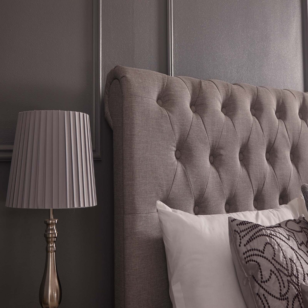 Layla Ottoman Storage Bed Silver