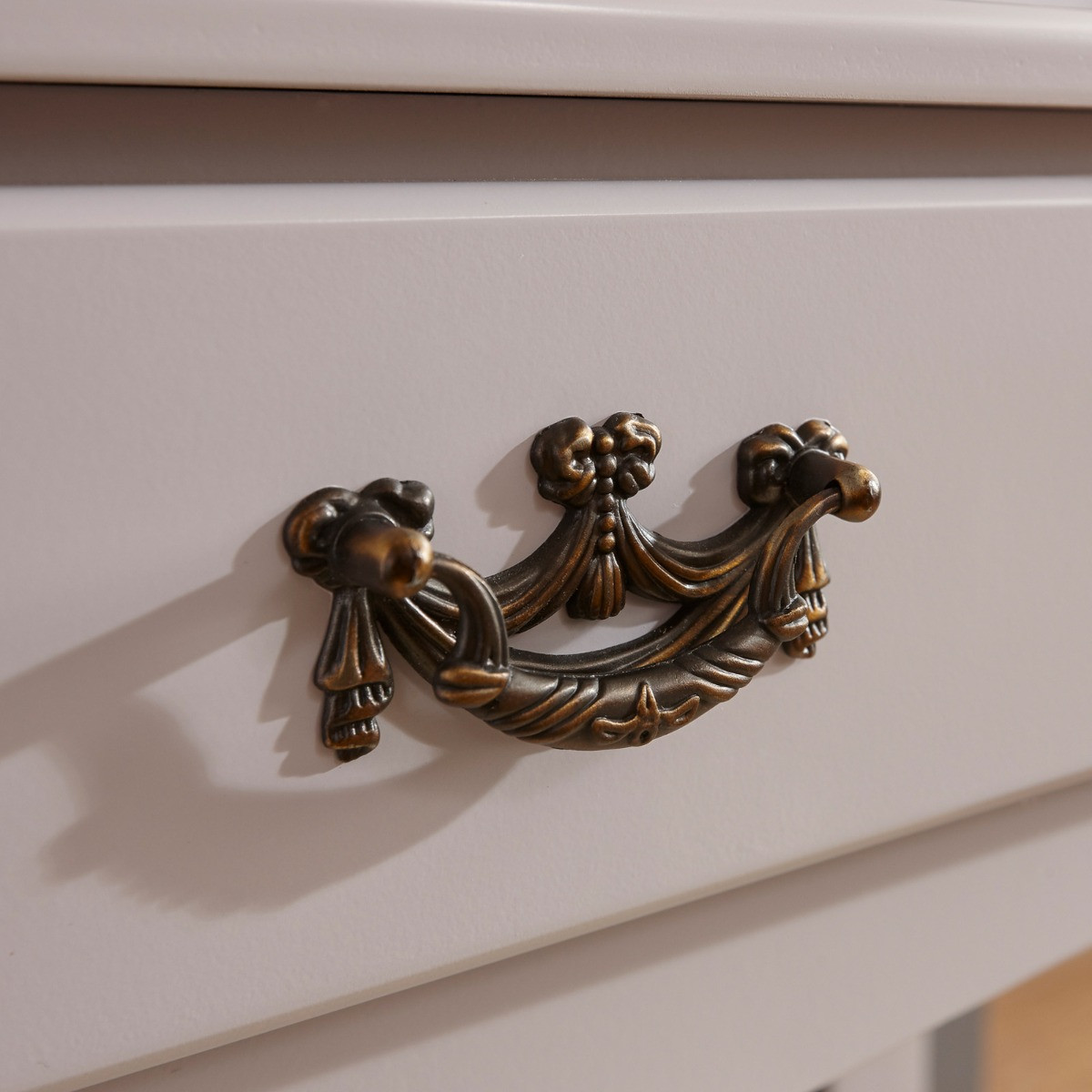 Lumberton Dresser with Stool - Grey>