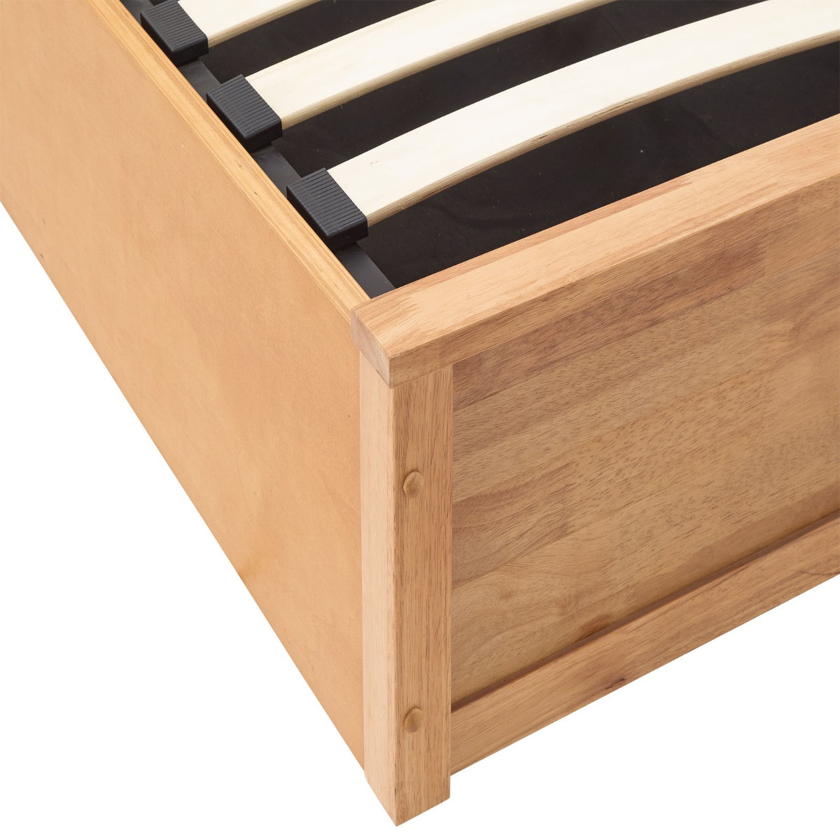 Madrid Wooden Ottoman Storage Bed - Oak>