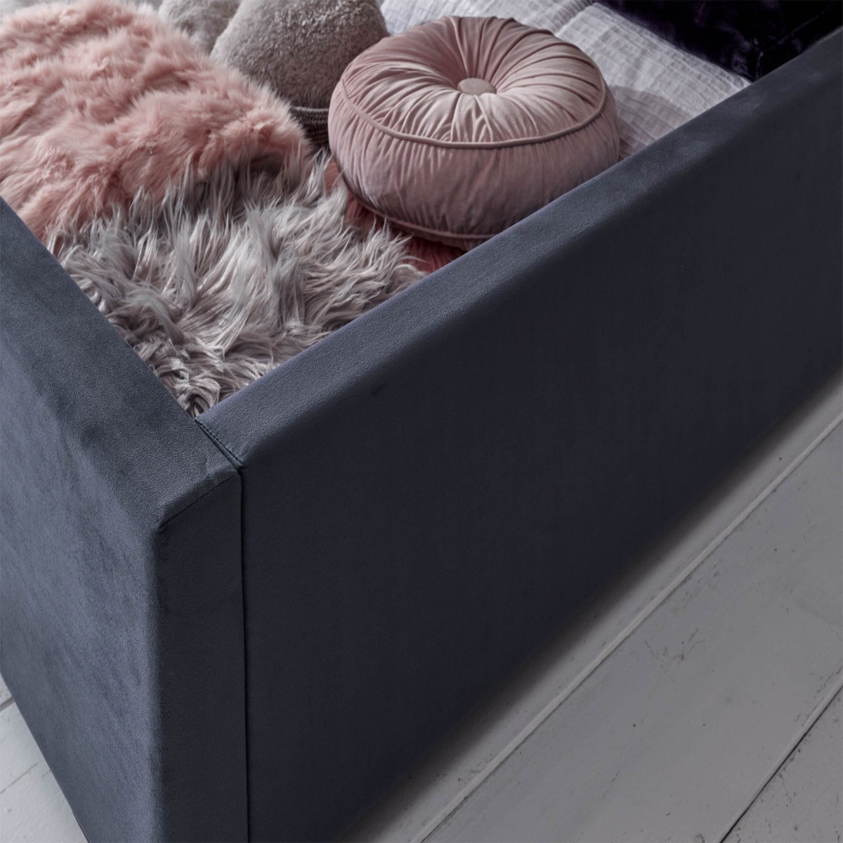 Milazzo Ottoman Storage Bed - Nightshadow>