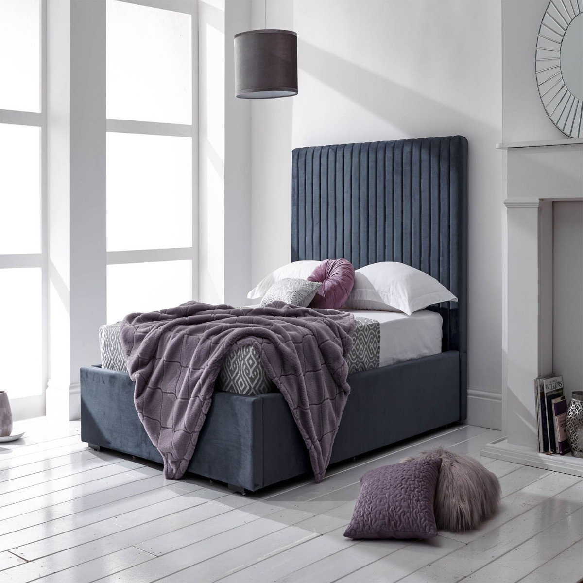 Milazzo Ottoman Storage Bed - Nightshadow>