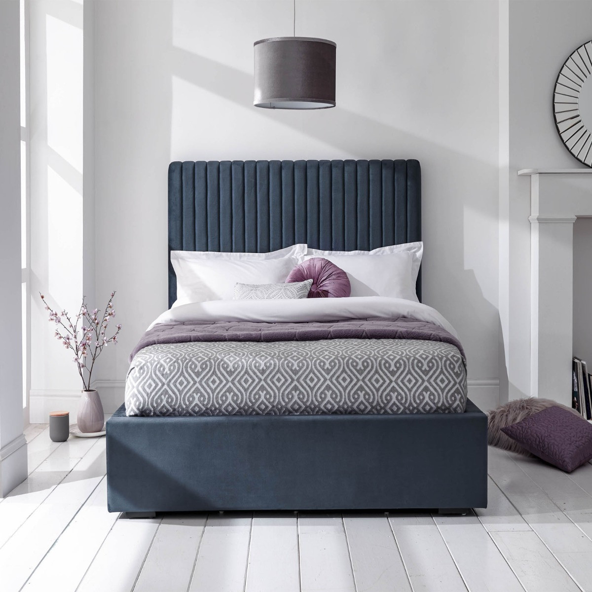 Milazzo Ottoman Storage Bed - Nightshadow>