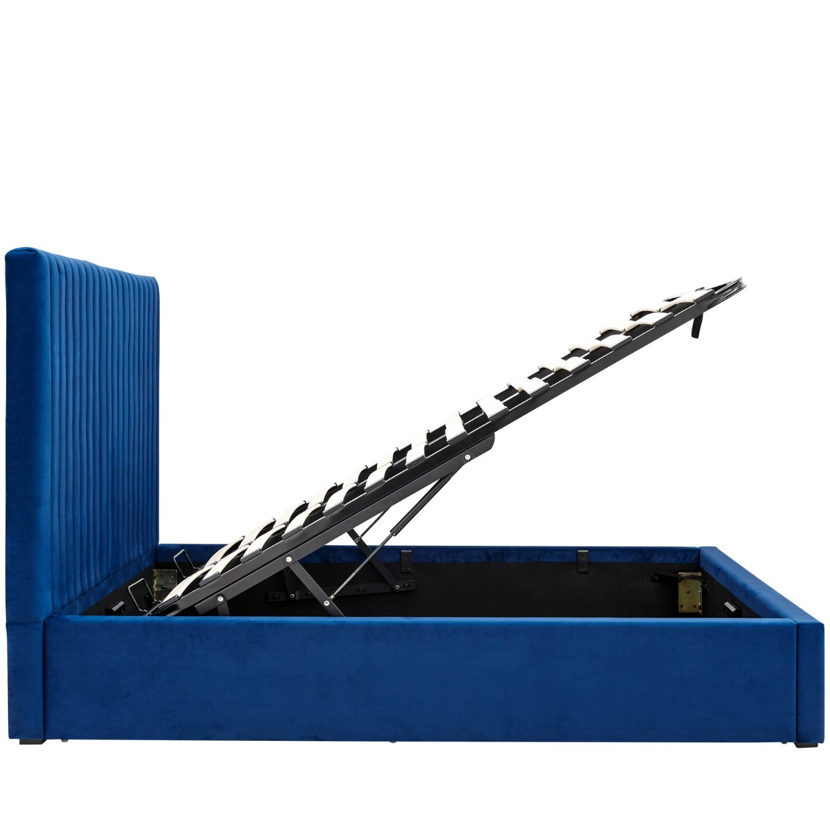 Milazzo Ottoman Storage Bed, 4ft 6 Double - Royal Blue>