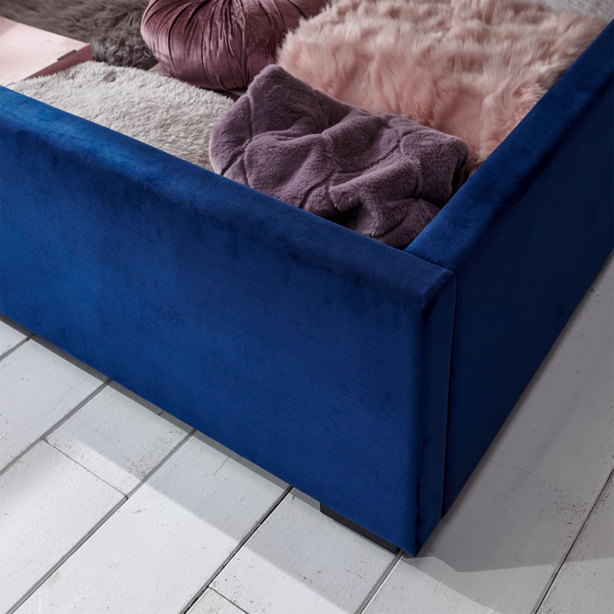 Milazzo Ottoman Storage Bed - Royal Blue>