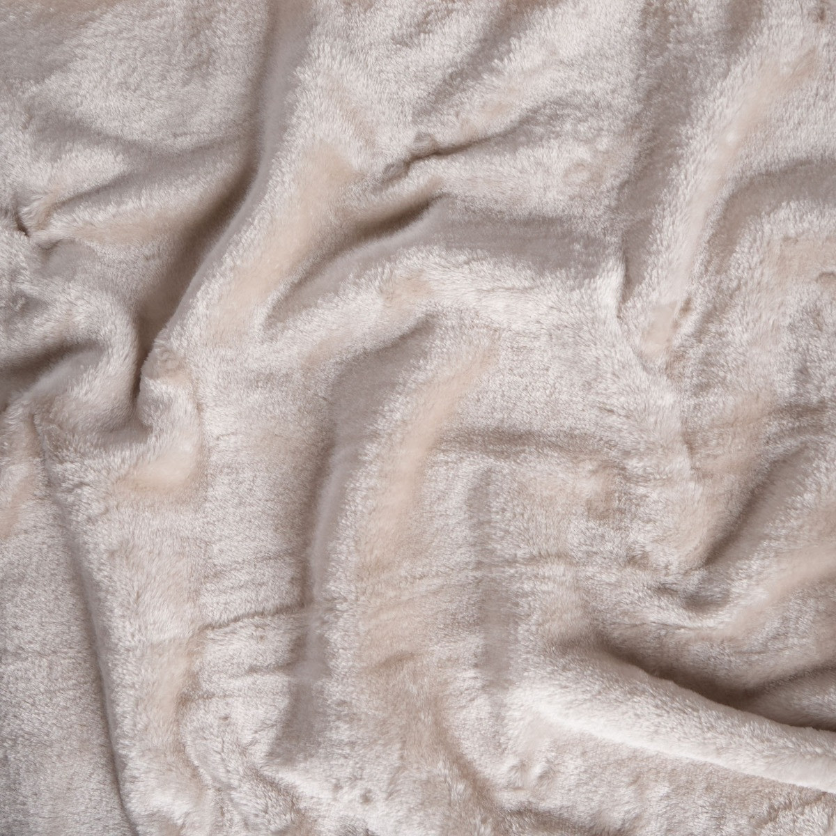 Luxury Faux Fur Mink Fleece King Size Throw - Mink>