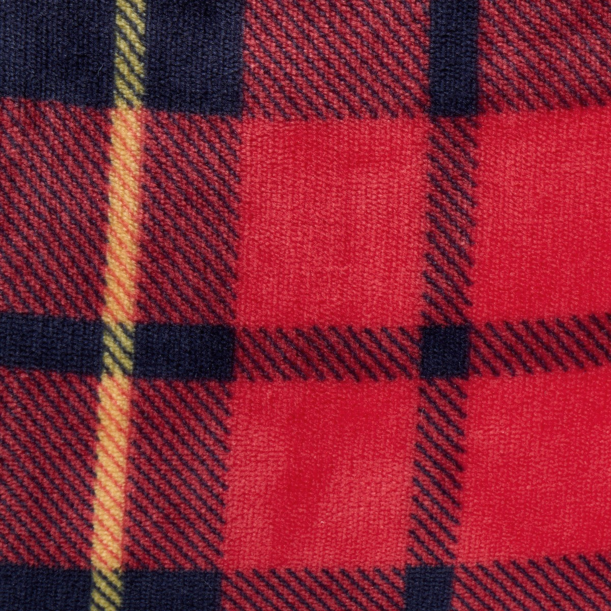 OHS Oxford Flannel Check Cushion Covers - Navy/Red>